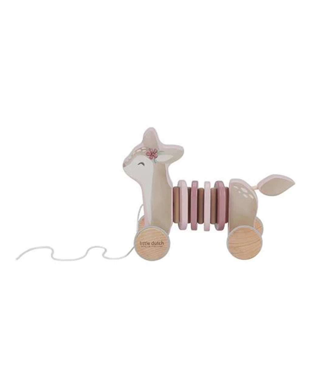 Little Dutch - Cervo da tirare – Rosa – Giardino delle fate