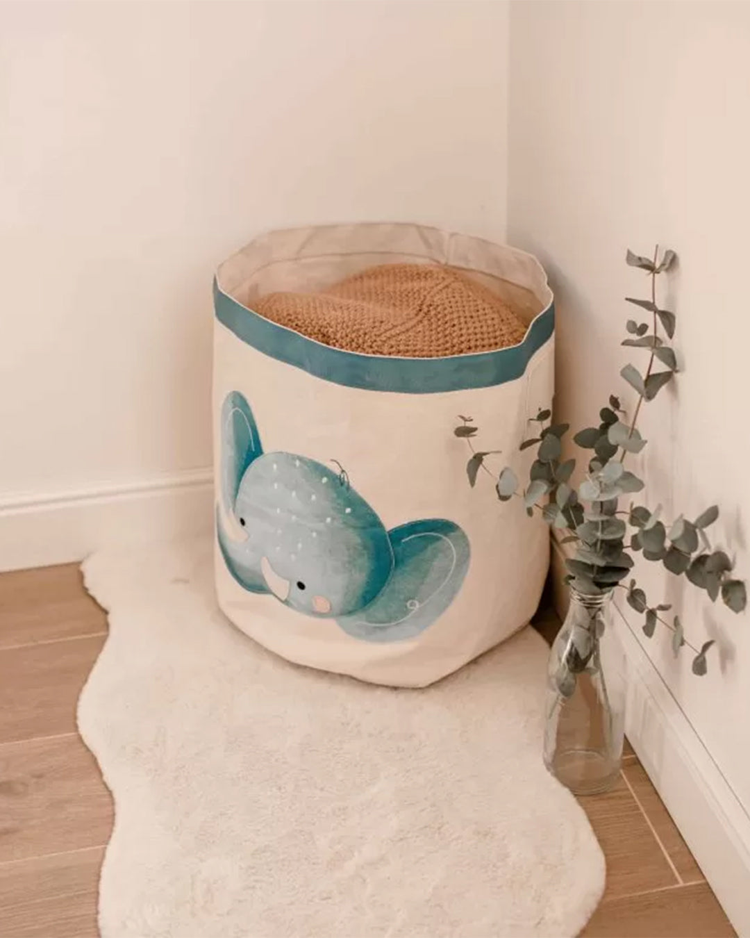 Sassi Editore - Cesto Portagiochi Elefante Chewy