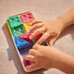 Clever Clixx - 28 Pezzi - Mini Costruzioni Magnetiche Verdi