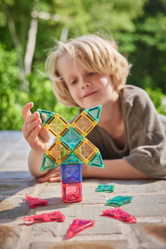 Clever Clixx - 28 Pezzi - Mini Costruzioni Magnetiche Verdi