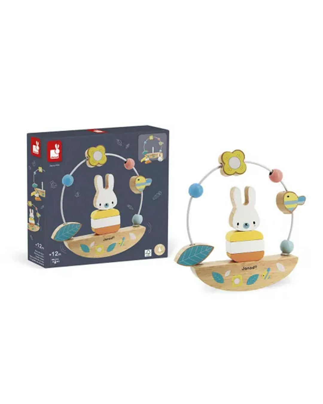 Janod - Coniglietto Dondolante Con Looping Pure