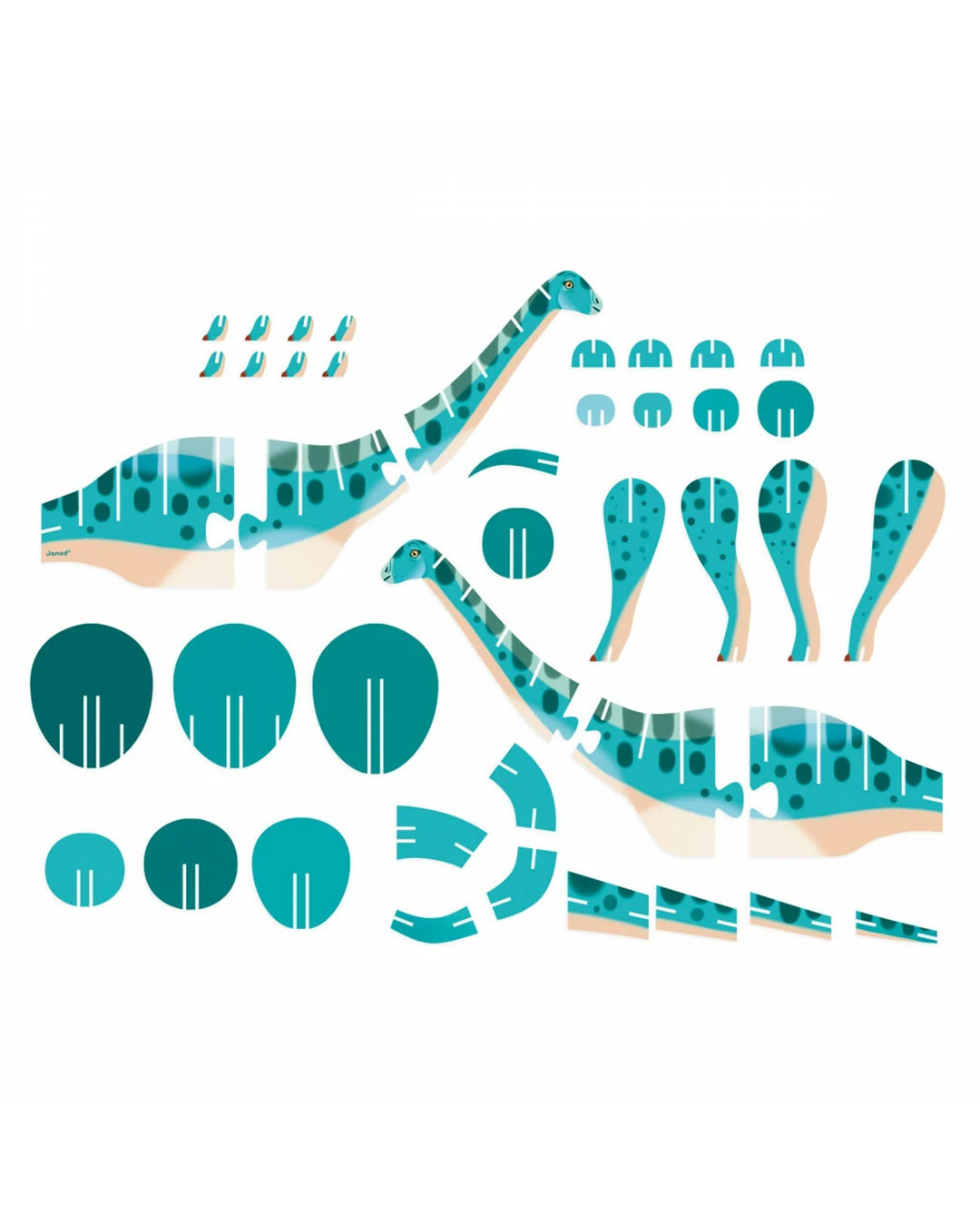 Janod - Dino – Puzzle Tridimensionale: Diplodoco