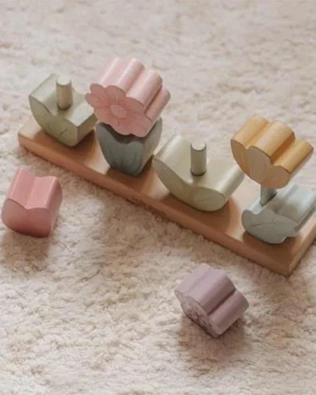 Little Dutch - Fiori impilabili-Rosa -Giardino delle fate