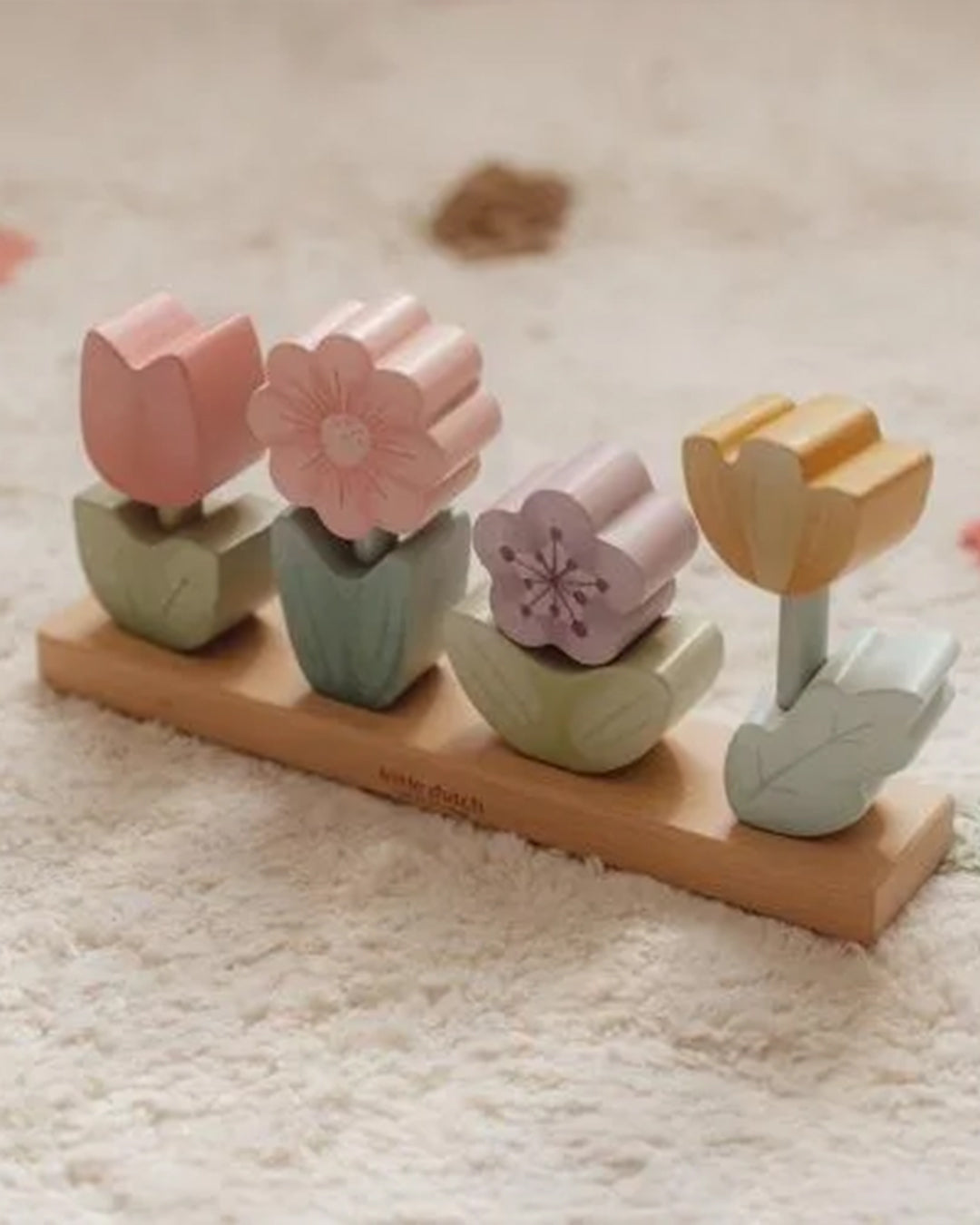 Little Dutch - Fiori impilabili-Rosa -Giardino delle fate