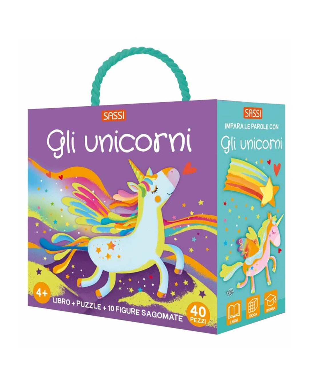 Sassi Editore - Gli unicorni - libro puzzle