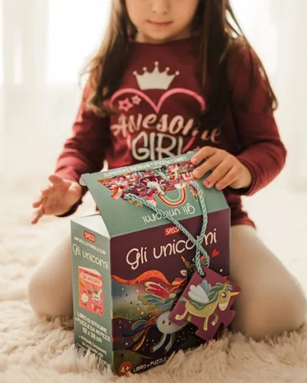 Sassi Editore - Gli unicorni - libro puzzle