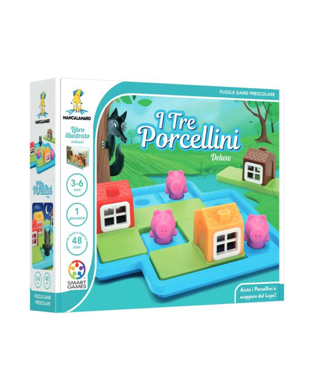 Smart games - I Tre Porcellini (Con Libro Delle Fiaba Incluso)