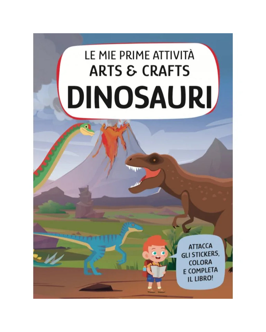 Sassi Yunior Editore - I dinosauri -  Libro attività arts & crafts