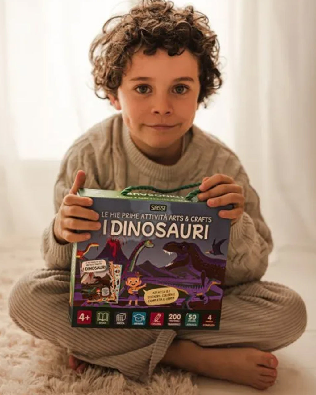 Sassi Yunior Editore - I dinosauri -  Libro attività arts & crafts