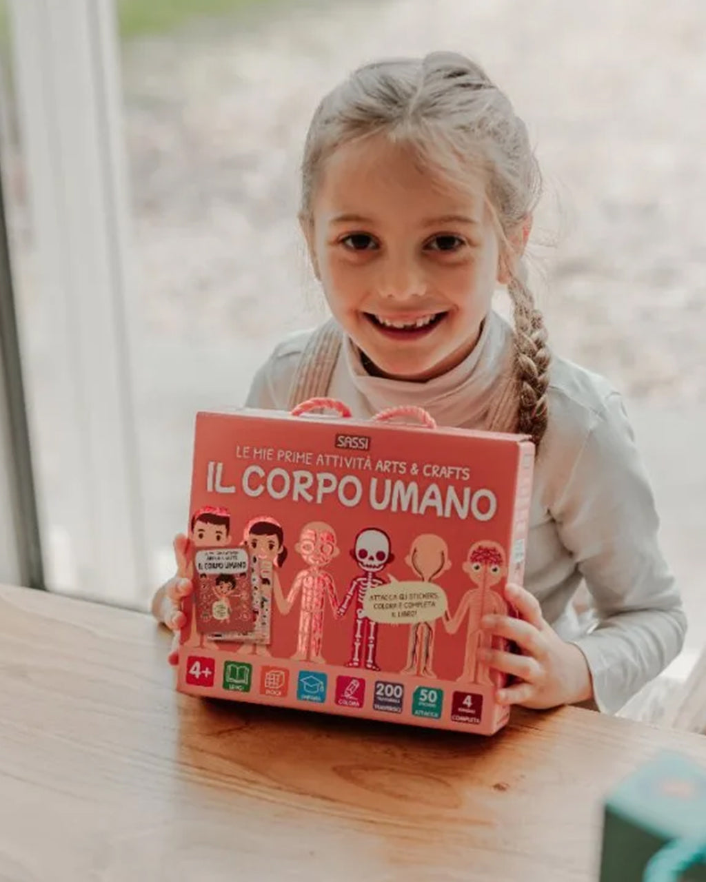 Sassi Yunior Editore - Il corpo umano - Libro attività arts & crafts