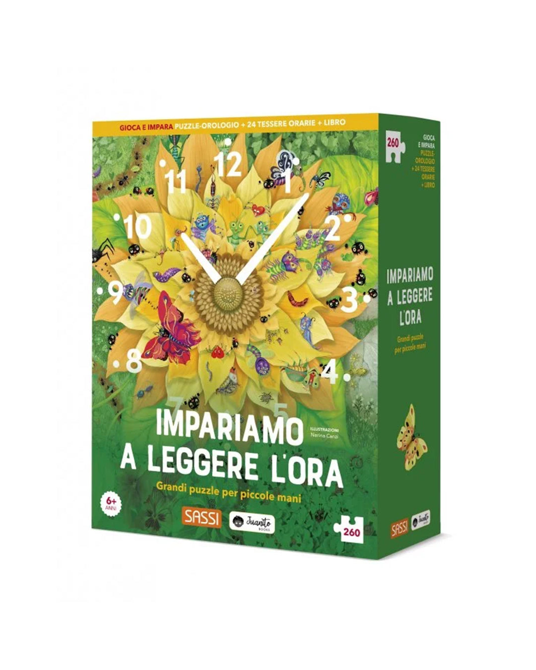 Sassi Yunior Editore - Impariamo a leggere l'ora - Puzzle orologio