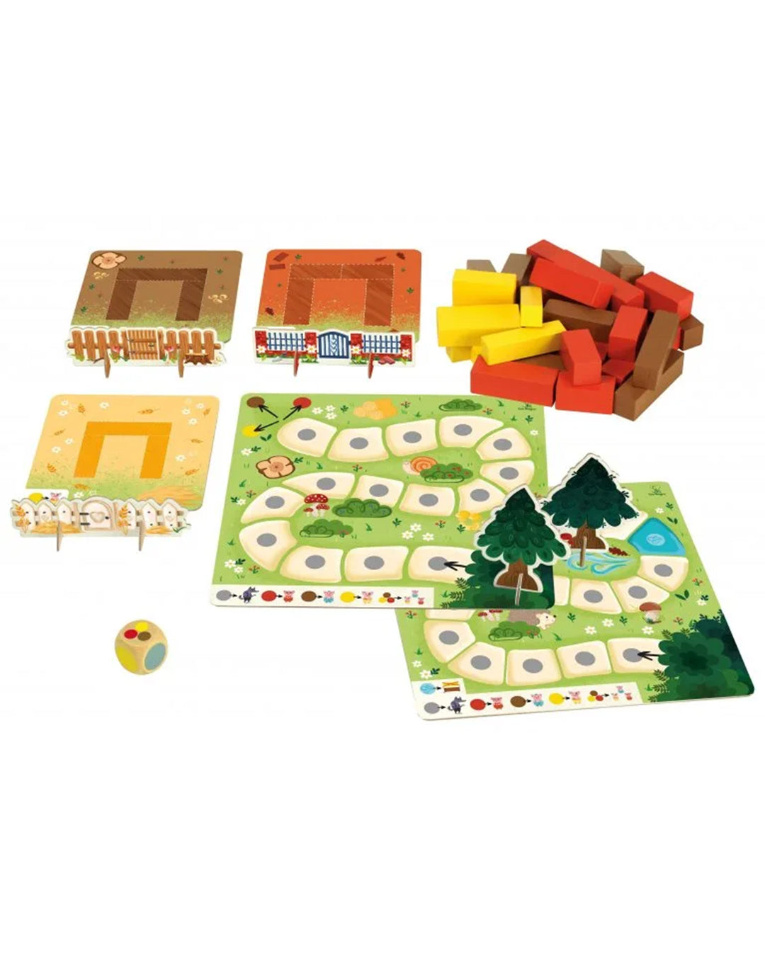 Sassi Editore - I tre porcellini. Arriva il lupo! - Gioco di società e libro