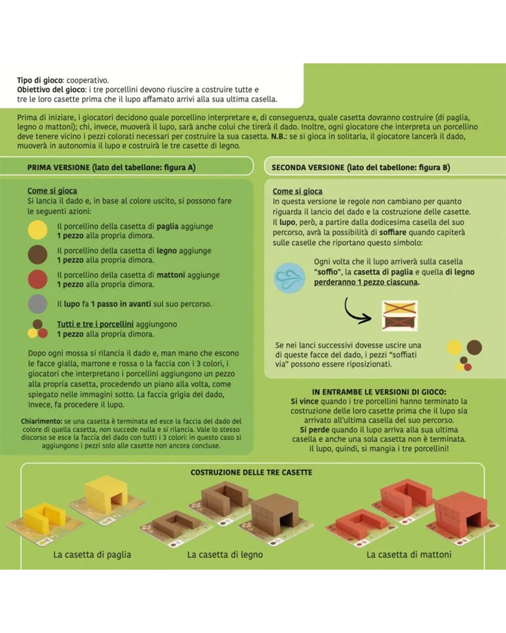 Sassi Editore - I tre porcellini. Arriva il lupo! - Gioco di società e libro