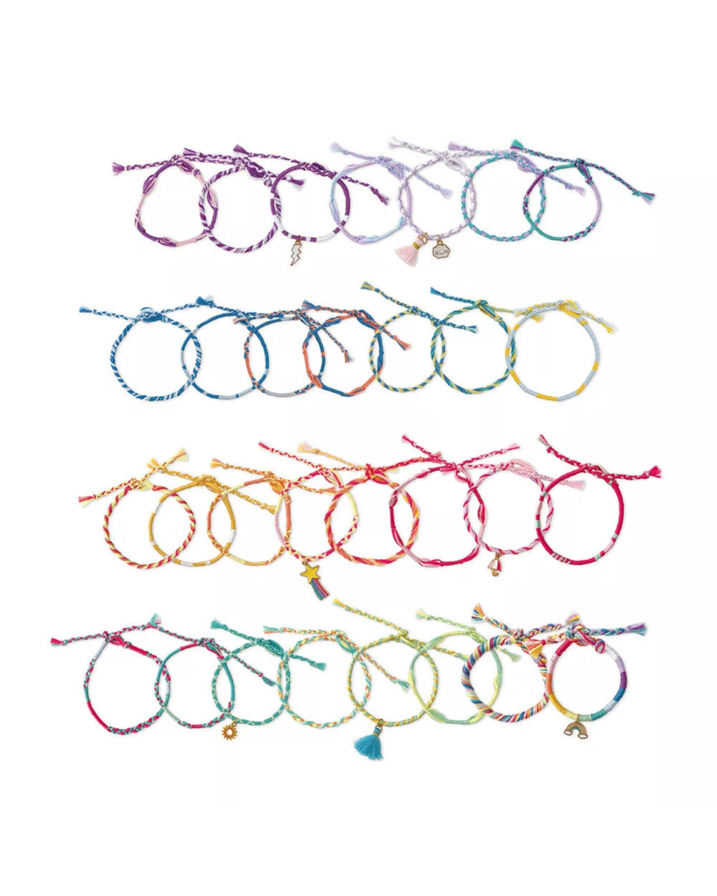 Janod - 30 Braccialetti Avvolgenti Arcobaleno