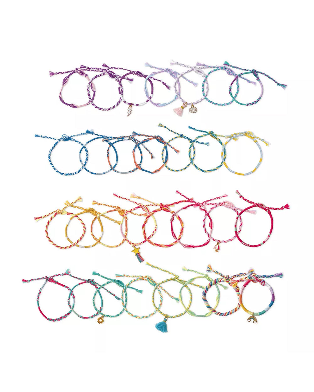 Janod - 30 Braccialetti Avvolgenti Arcobaleno