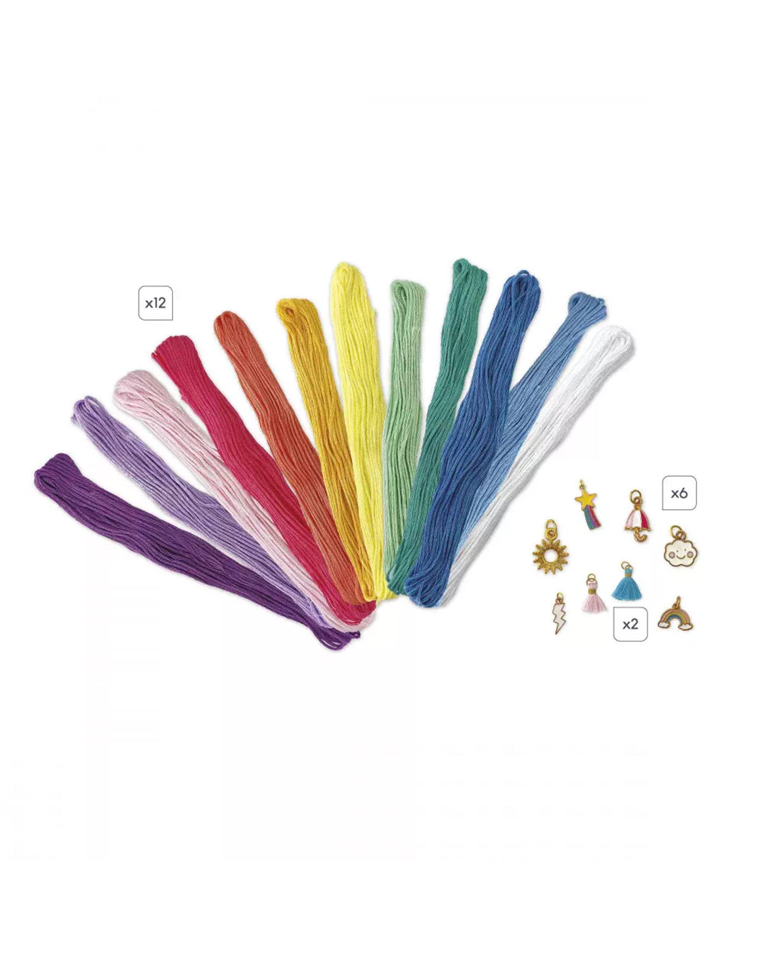 Janod - 30 Braccialetti Avvolgenti Arcobaleno