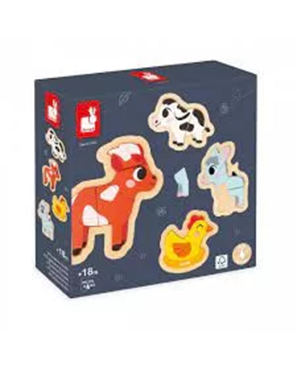 Janod - 4 Puzzles Evolutivi – Fattoria
