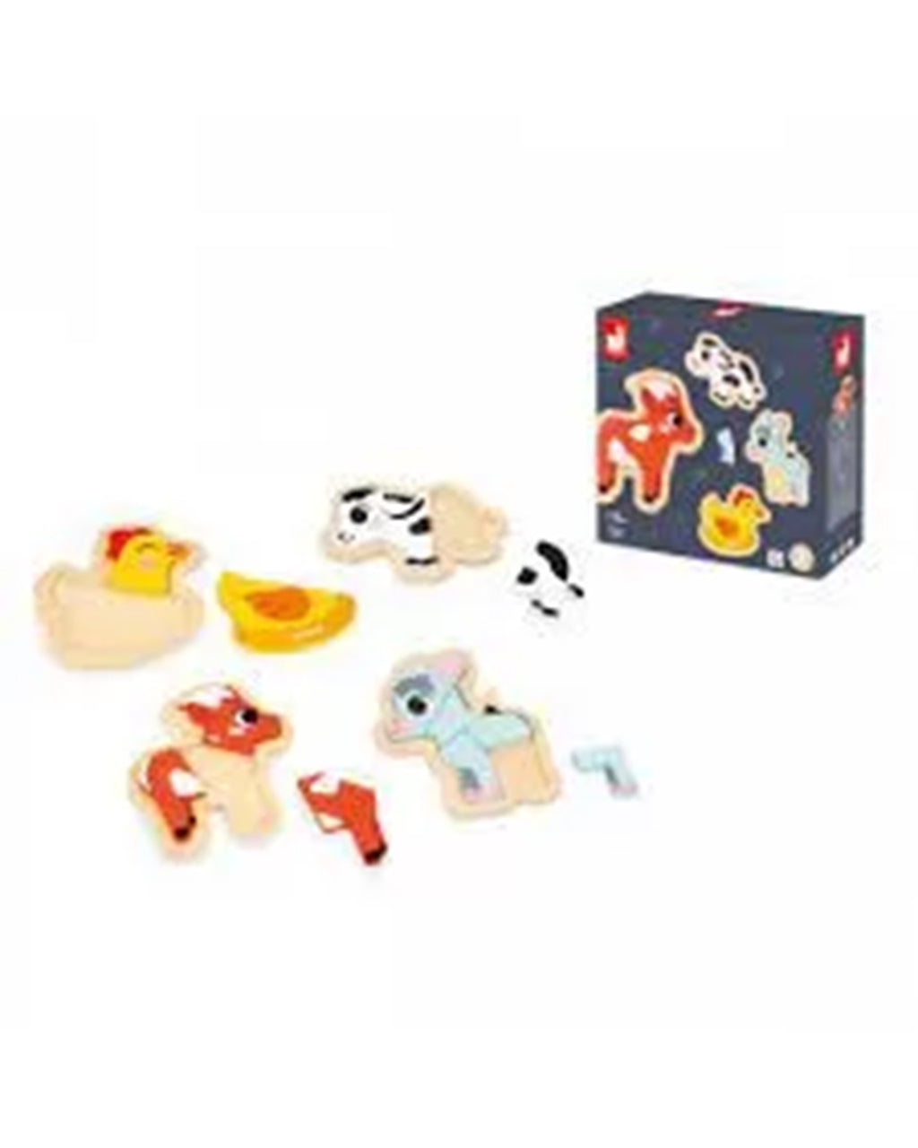 Janod - 4 Puzzles Evolutivi – Fattoria