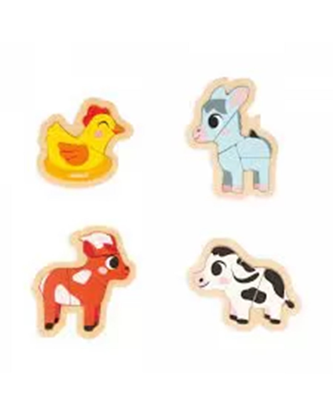 Janod - 4 Puzzles Evolutivi – Fattoria