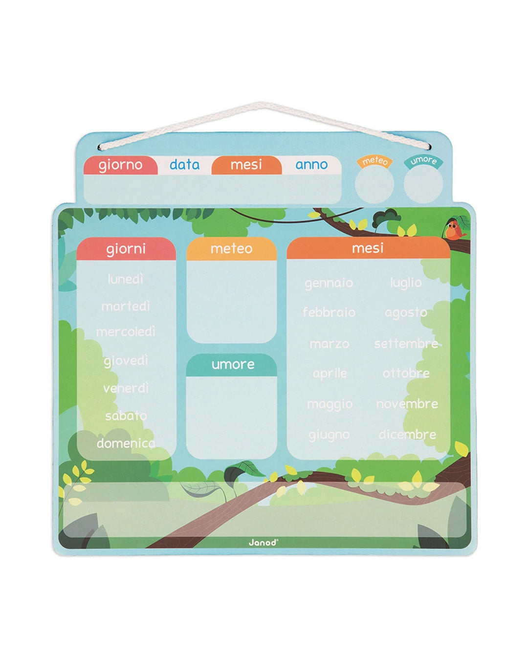 Janod - Calendario magnetico – italiano