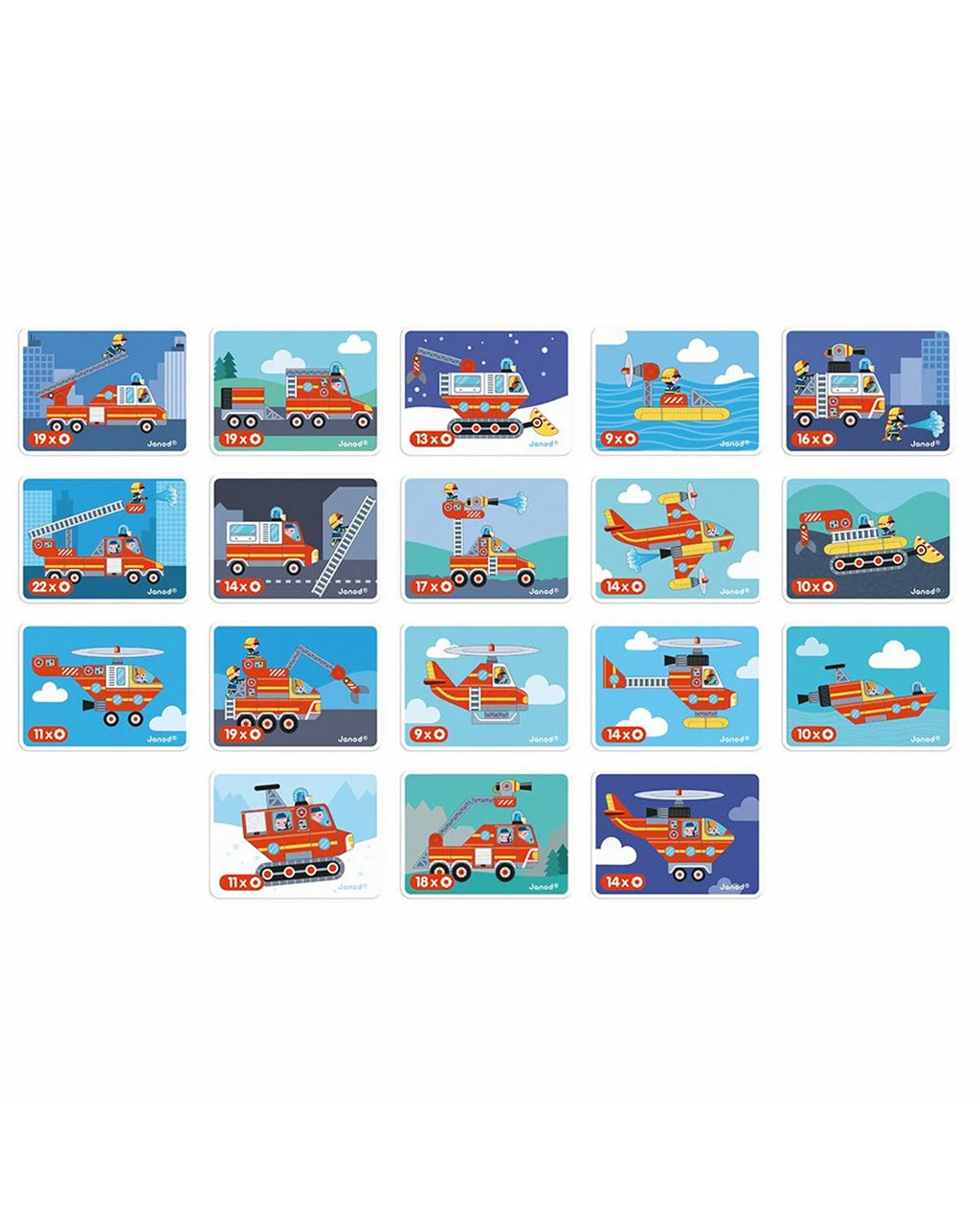 Janod - Magneti Book I vigili del fuoco