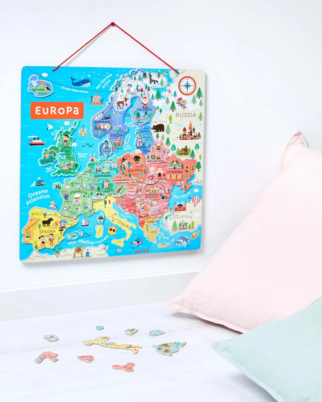 Janod - Mappa Magnetica Dell’europa Versione Italiana