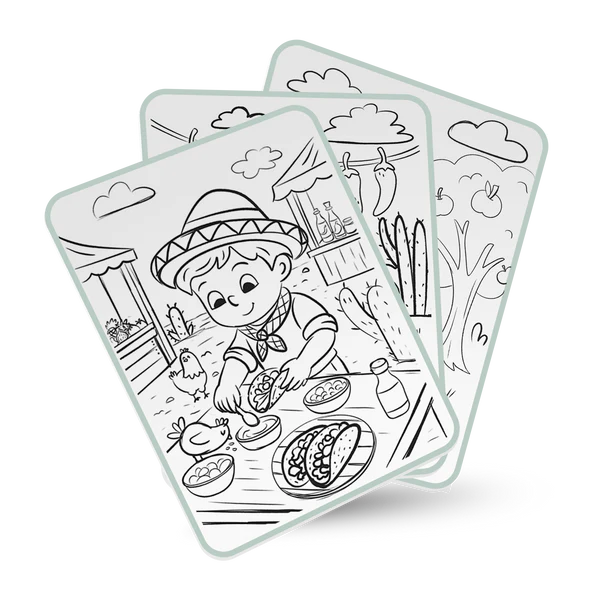 KidyWolf - KIDYDRAW-PAD tavoletta da disegno illuminata - Cibo