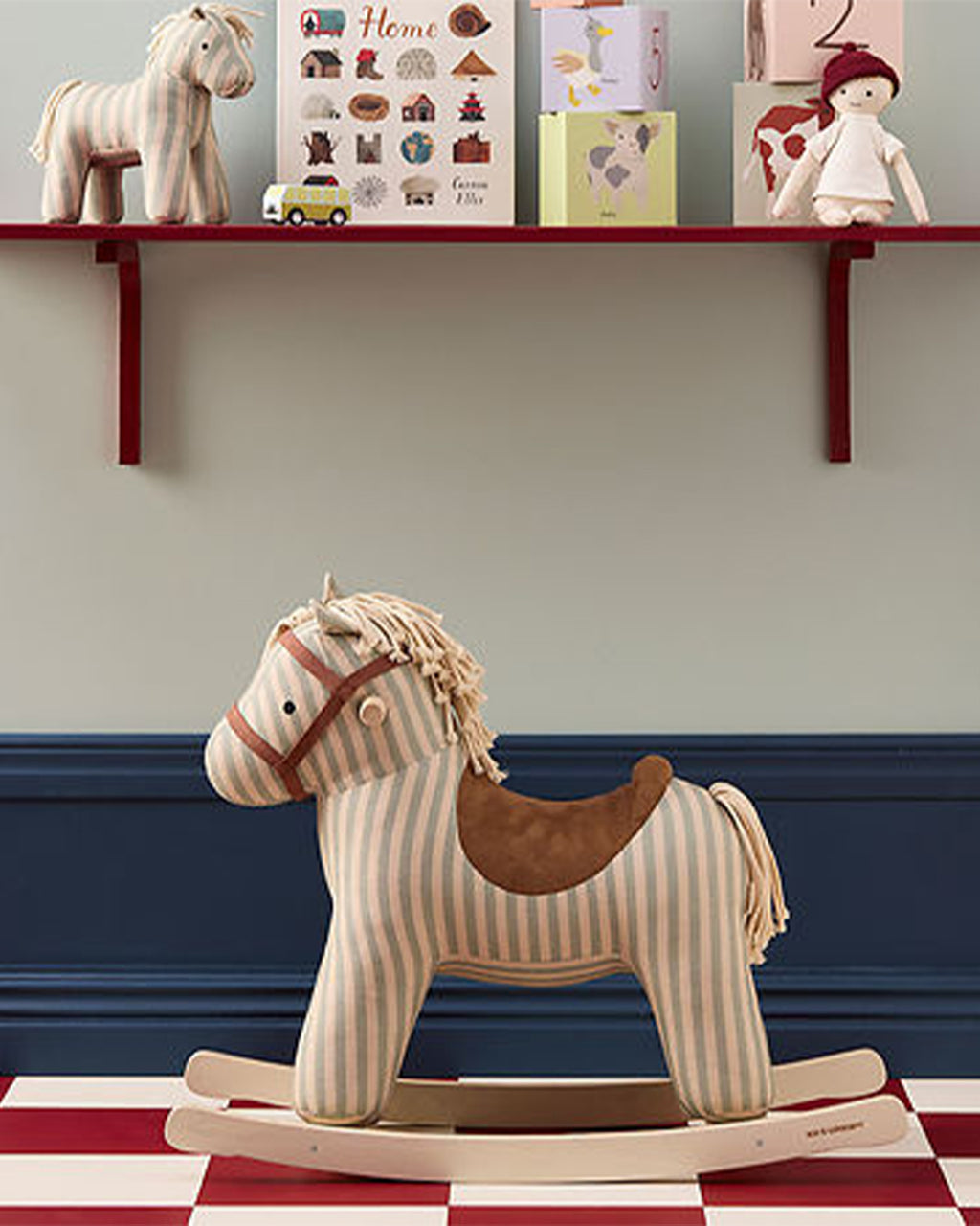 Kid's Concept - Rocking Horse - Sa M - Aiden - Blue/White
