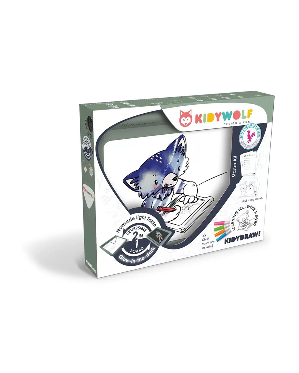 KidyWolf - Lavagna Luminosa Per Disegno E Scrittura - Verde