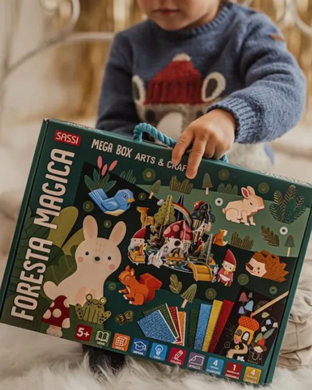 Sassi Yunior Editore - La foresta magica - Mega box arts & crafts