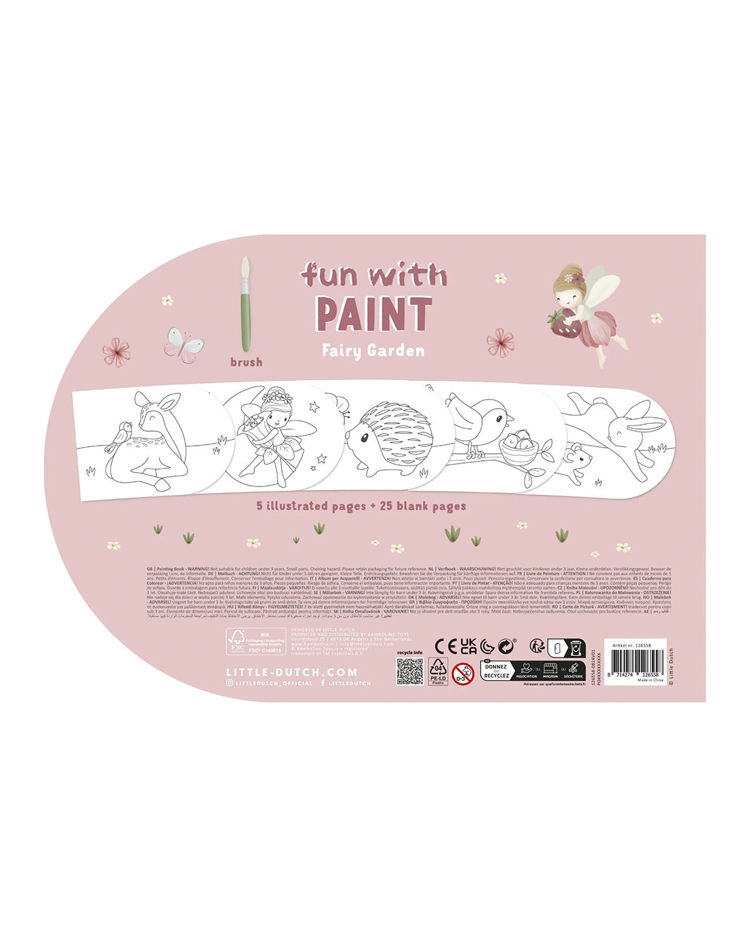 Little Dutch - Libro da colorare Giardino delle fate