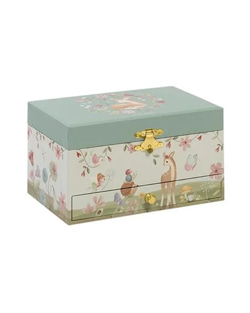 Little Dutch Fairy Garden Portagioie Musicale Con Cervo | 10,4x18x10 Cm | Melodia Rock A Bye Baby | Per Bambine Dai 3 Anni - 3