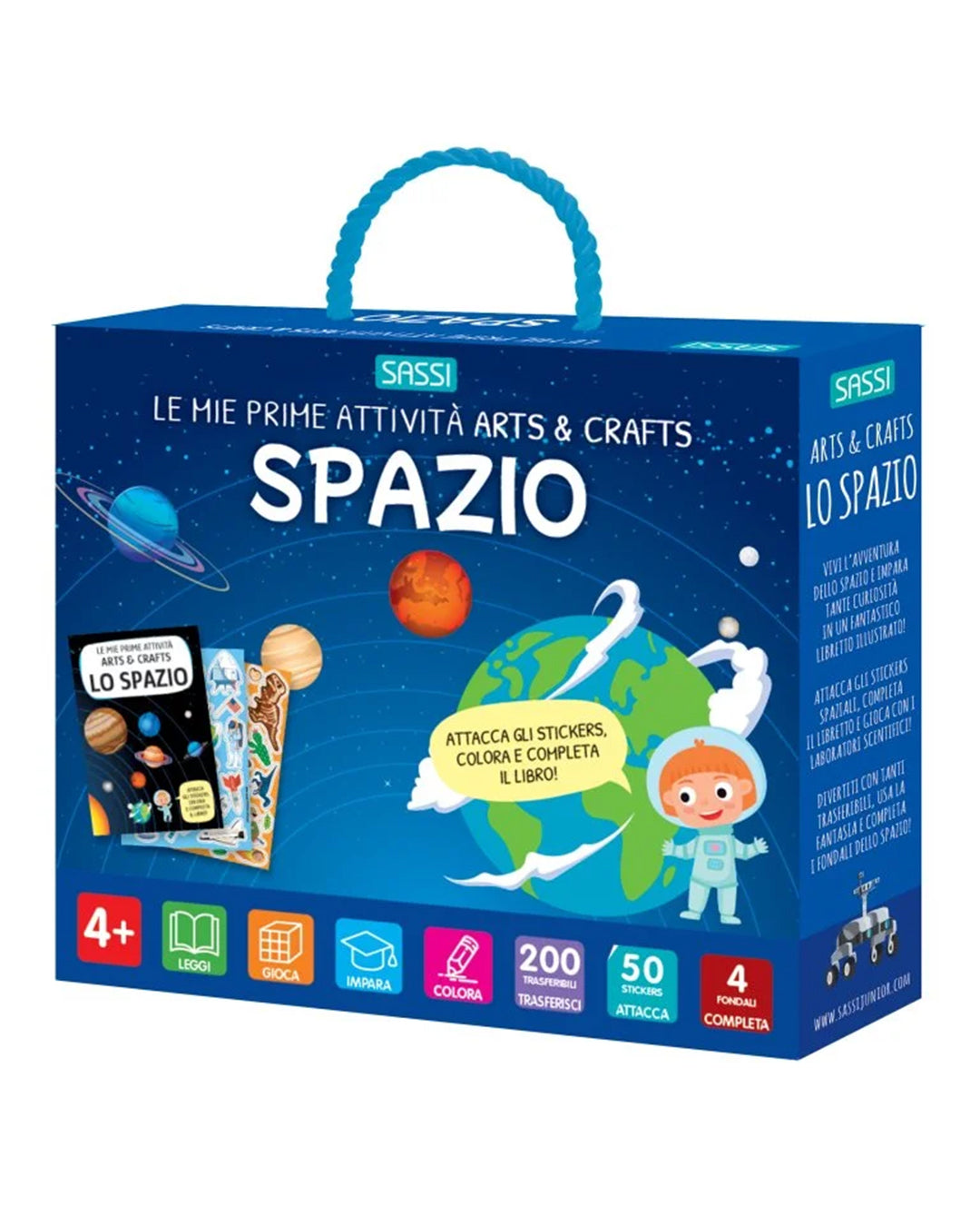 Sassi Yunior Editore - Lo spazio - Libro attività arts & crafts