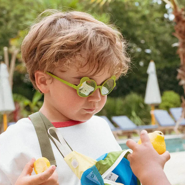 KI ET LA-Occhiali da sole per bambini orsetto verde oliva