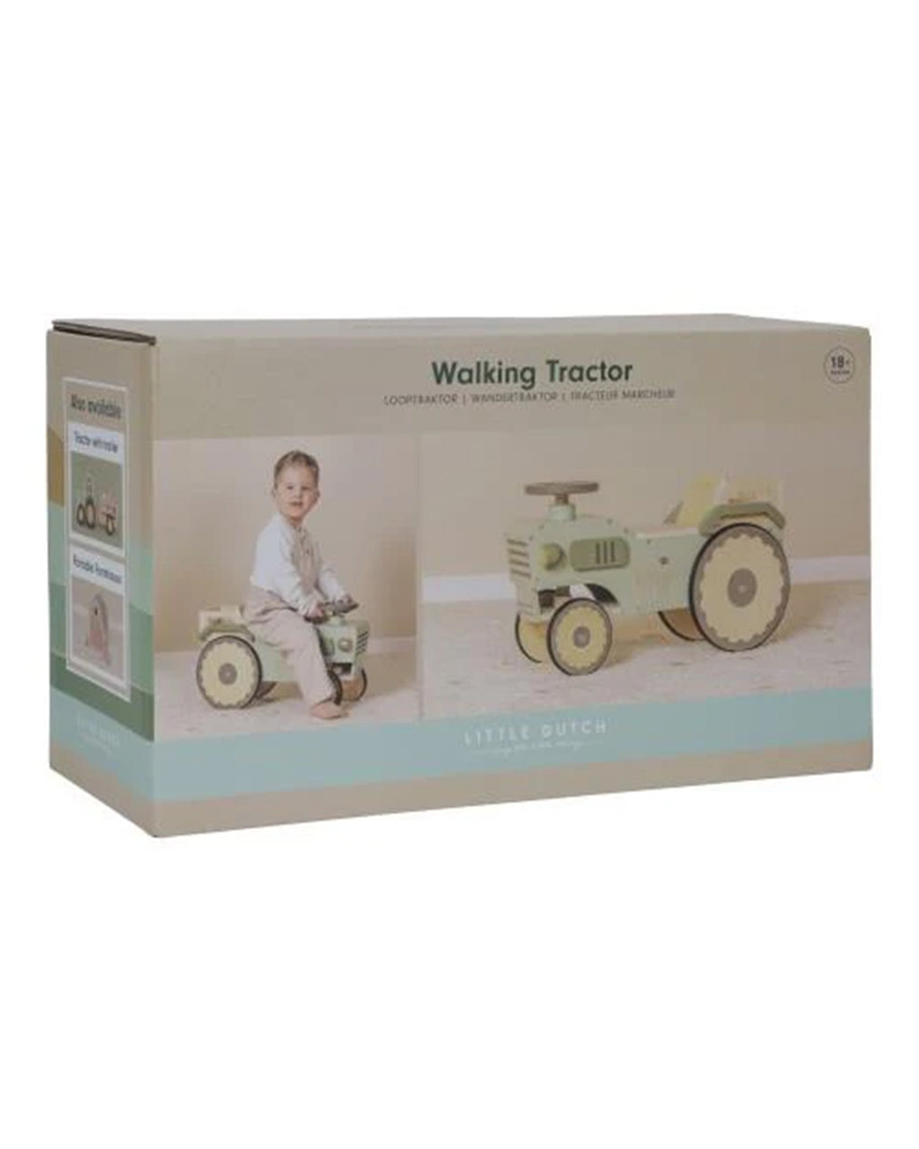 Little Dutch -Trattore cavalcabile - Verde - Little Farm