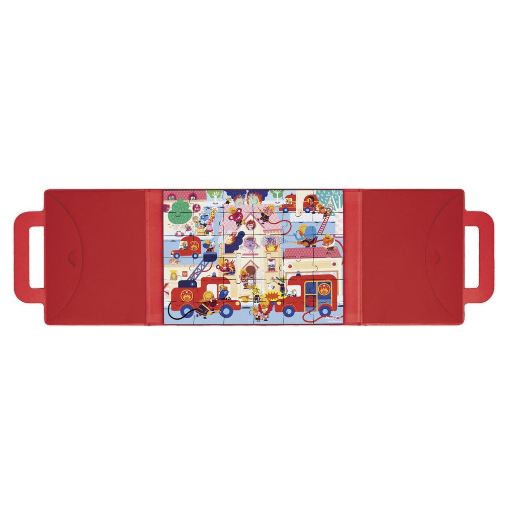 Janod -Puzzle magnetico i pompieri 36 pezzi