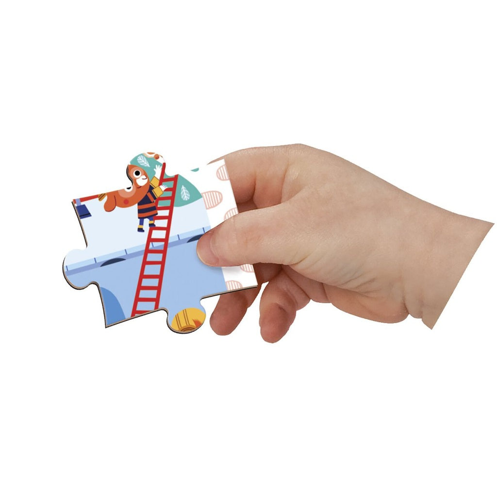 Janod -Puzzle magnetico i pompieri 36 pezzi