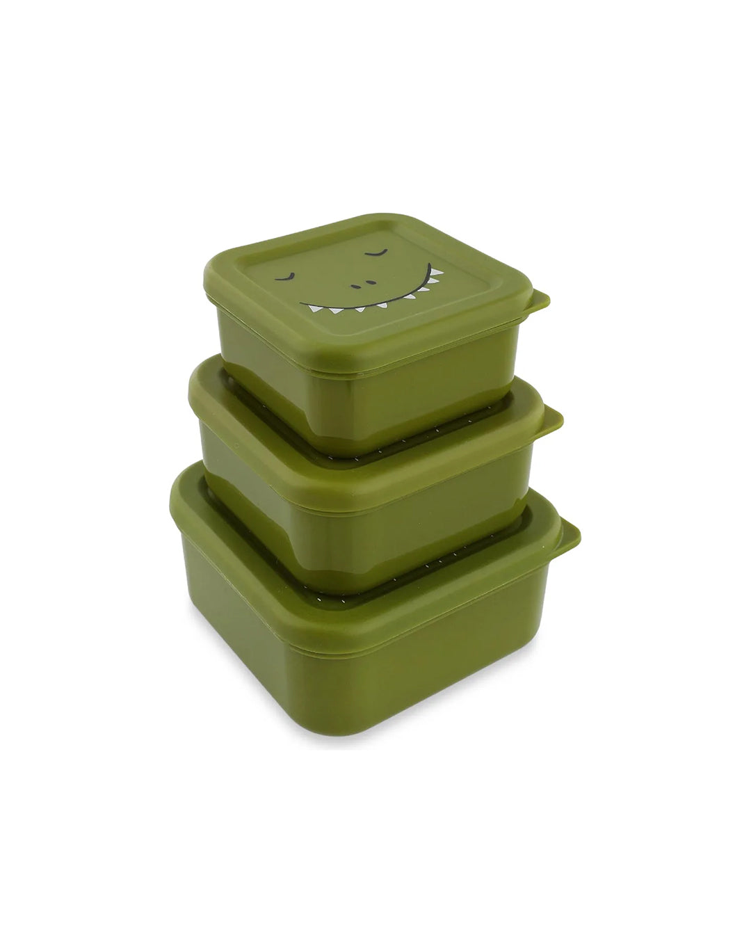 Trixie - Scatola porta snack impilabile – 3 pezzi – Mr. Dino