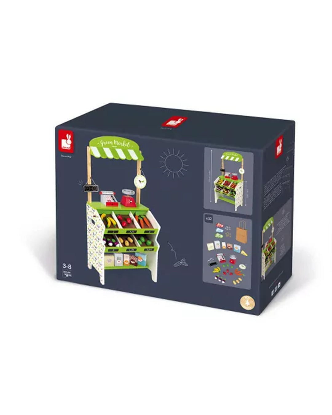 Janod - Negozio Green Market Con Accessori