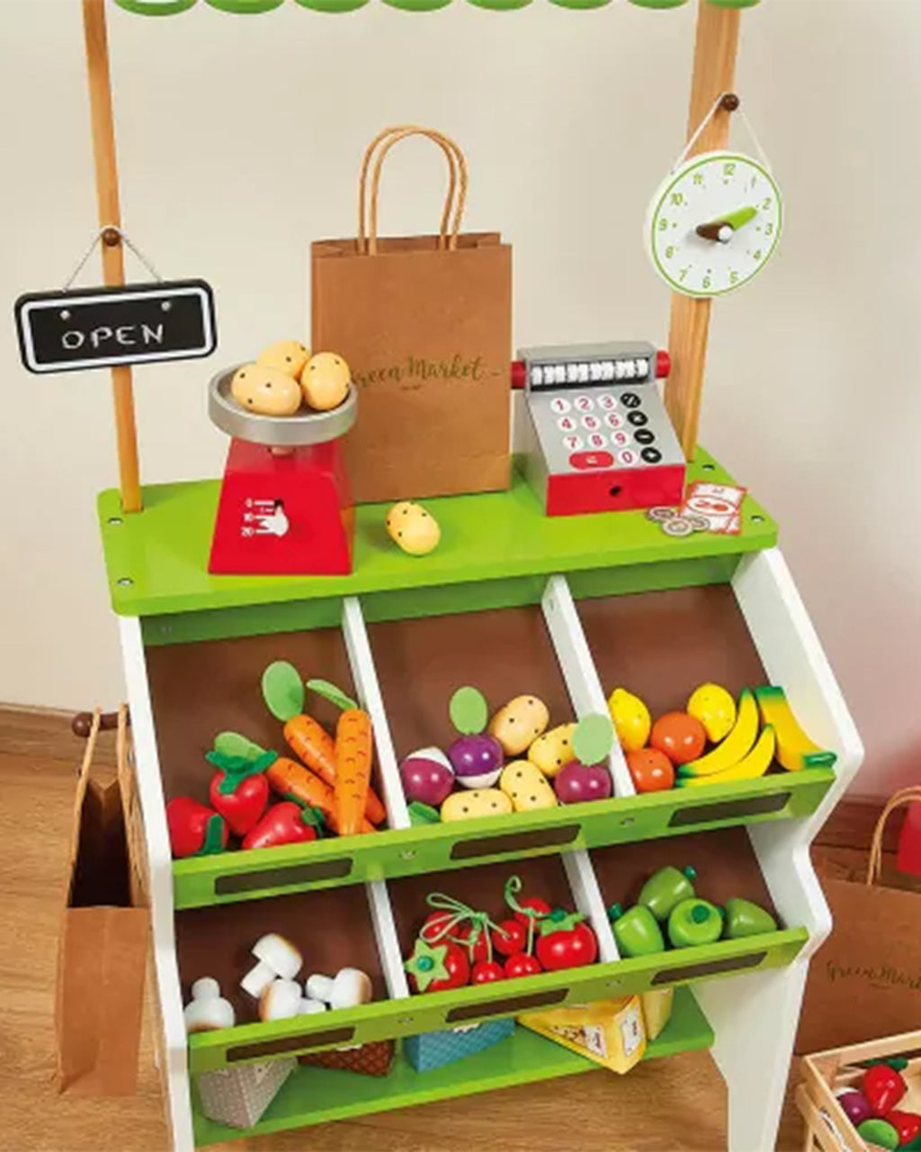 Janod - Negozio Green Market Con Accessori