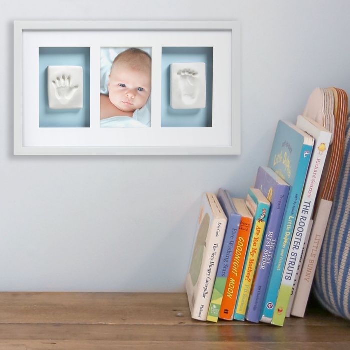 Pearhead Cornice da Parete per Foto e Impronte Bianco