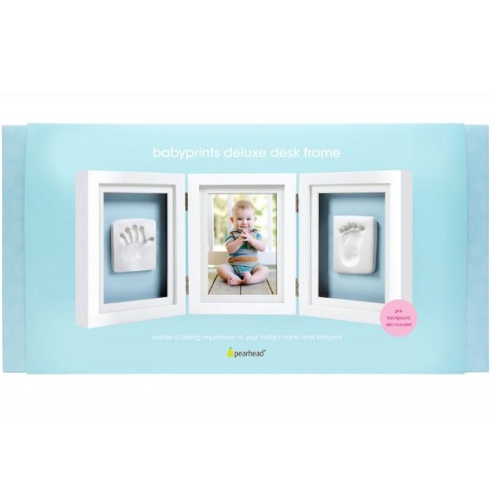 Pearhead Cornice DaTavolo Per Foto E Impronte Bianco