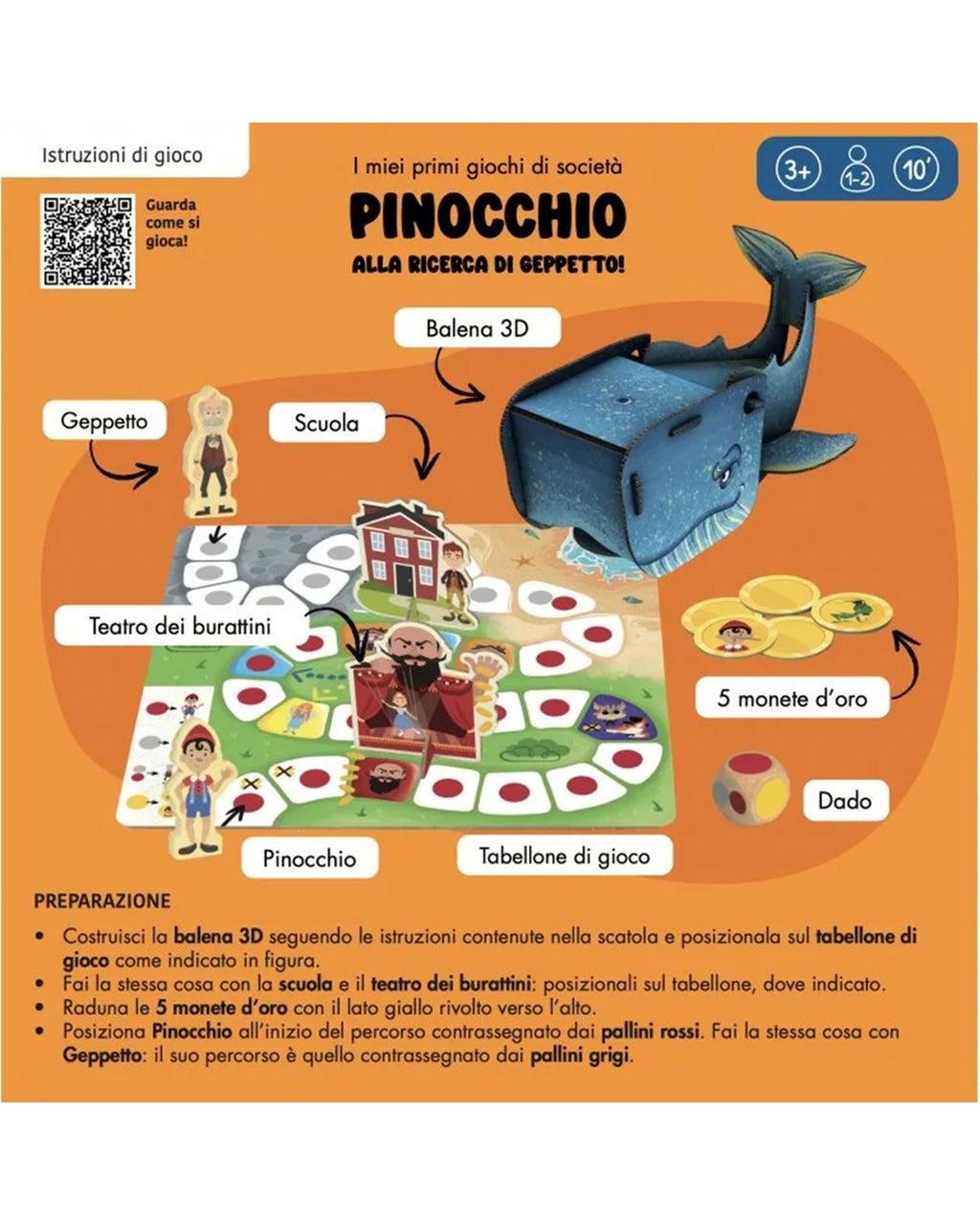 Sassi Editore - Pinocchio - Gioco di società e libro