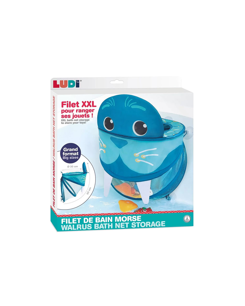 Ludì - Portagiochi A Rete Da Bagno