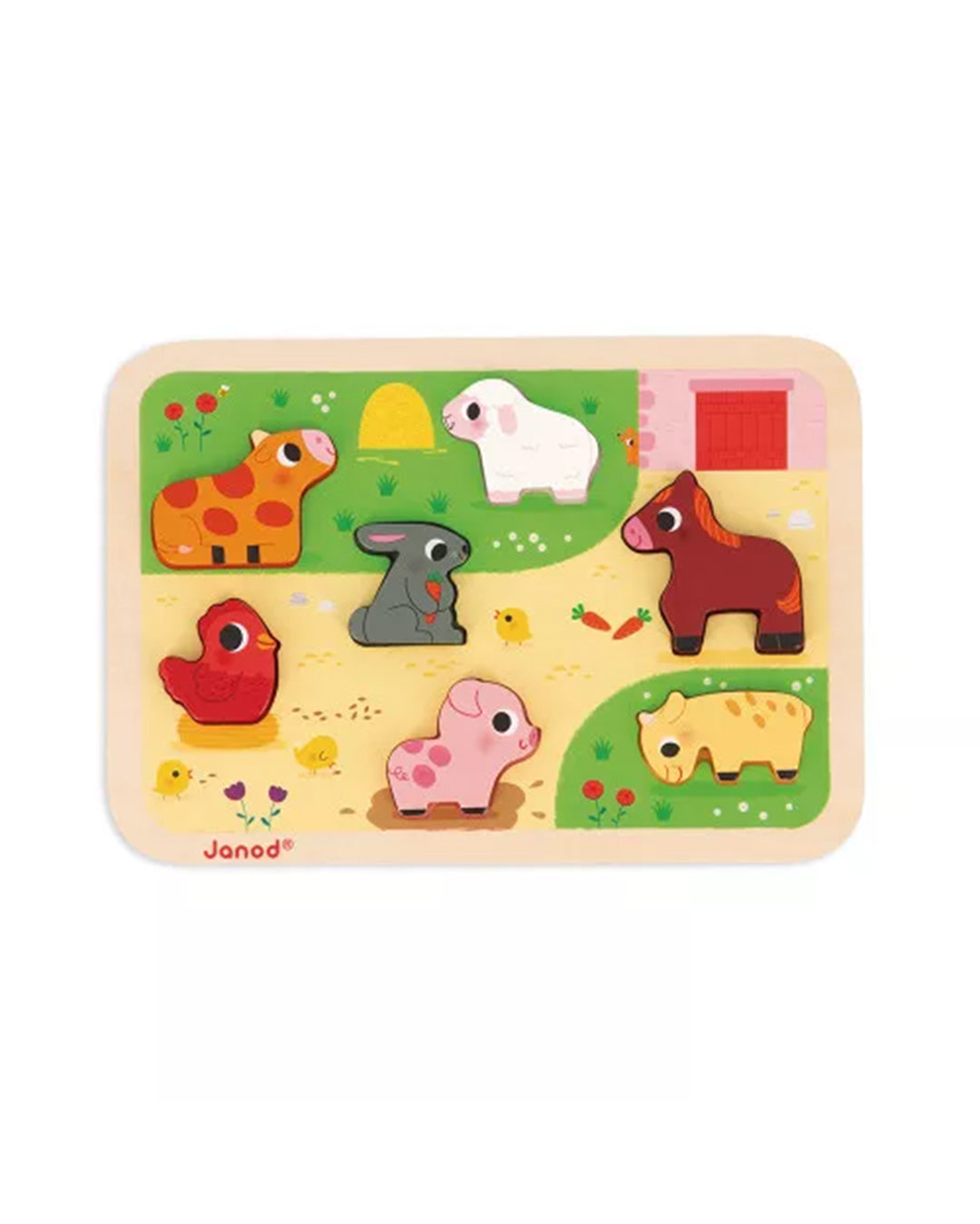 Janod - Puzzle Chunky della fattoria