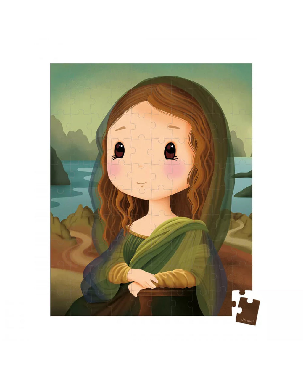 Janod - Puzzle Inspired By Leonardo Da Vinci – 100 Pcs