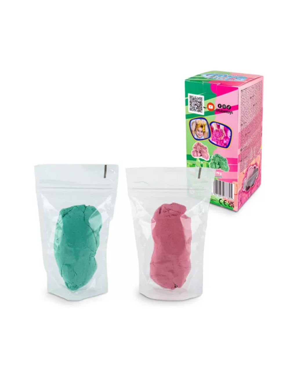 Tuban - Sabbia Cinetica - 2x70g - Rosa e Verde