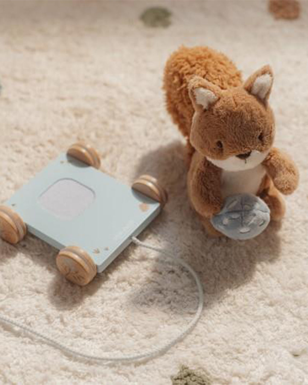 Little Dutch - Scoiattolo da tirare - Blu - Amici della foresta