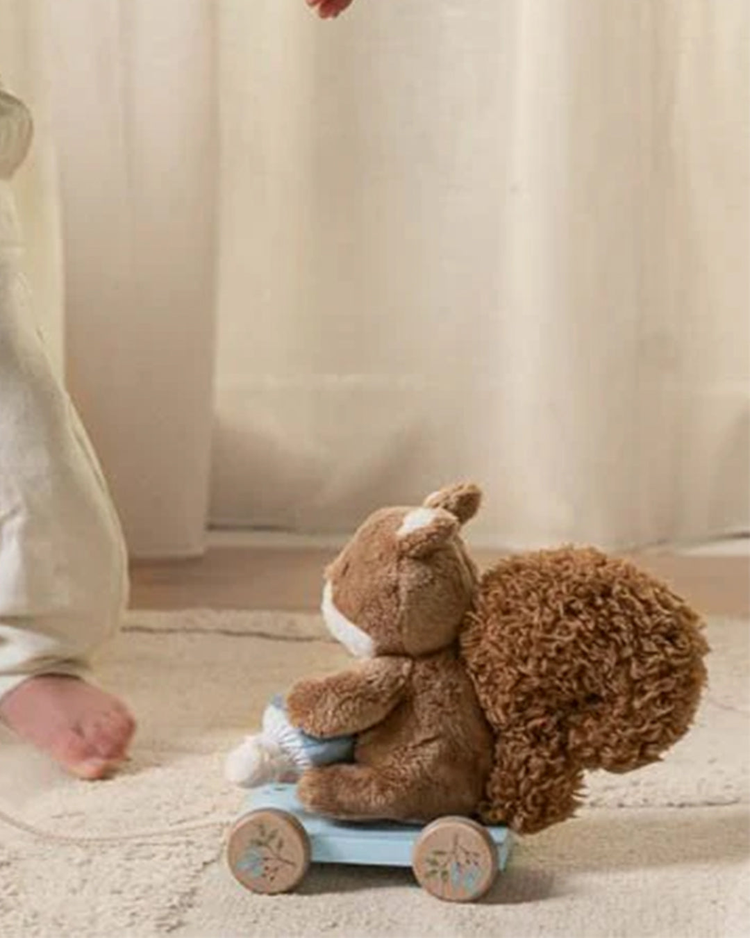 Little Dutch - Scoiattolo da tirare - Blu - Amici della foresta