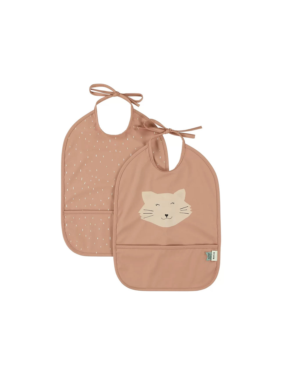 Trixie - Set 2 Bavaglini Impermeabili con Tasca Signora Gatto